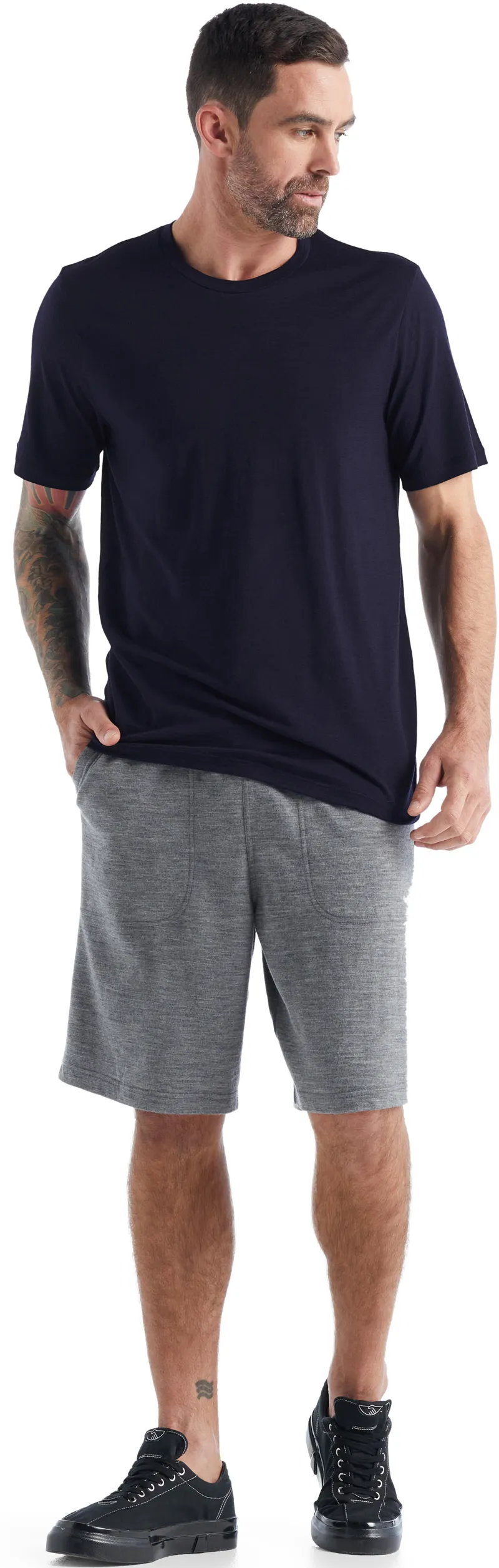 Icebreaker Mens Tech Lite II Short Sleeved Tee - Midnight Navy-4